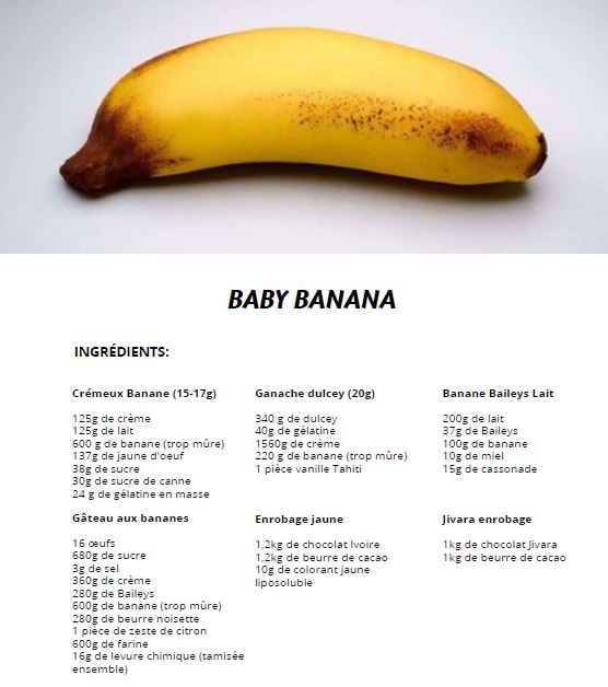 recette baby banana