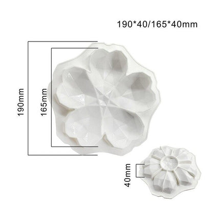 dimensions moule silicone fleur