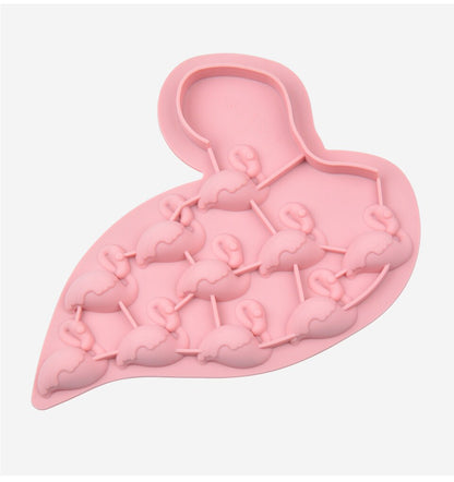 Moule Silicone Flamant Rose
