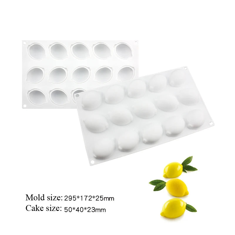 Fruit Silicone Molds - Set x6 | Cake &amp; Dessert