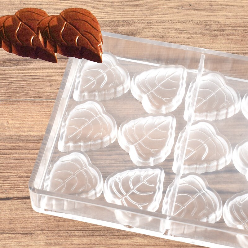 Chocolate Polycarbonate Mold - Leaves