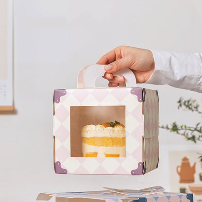 Kuchenschachtel mit Fenster – Packung mit 10 Einheiten