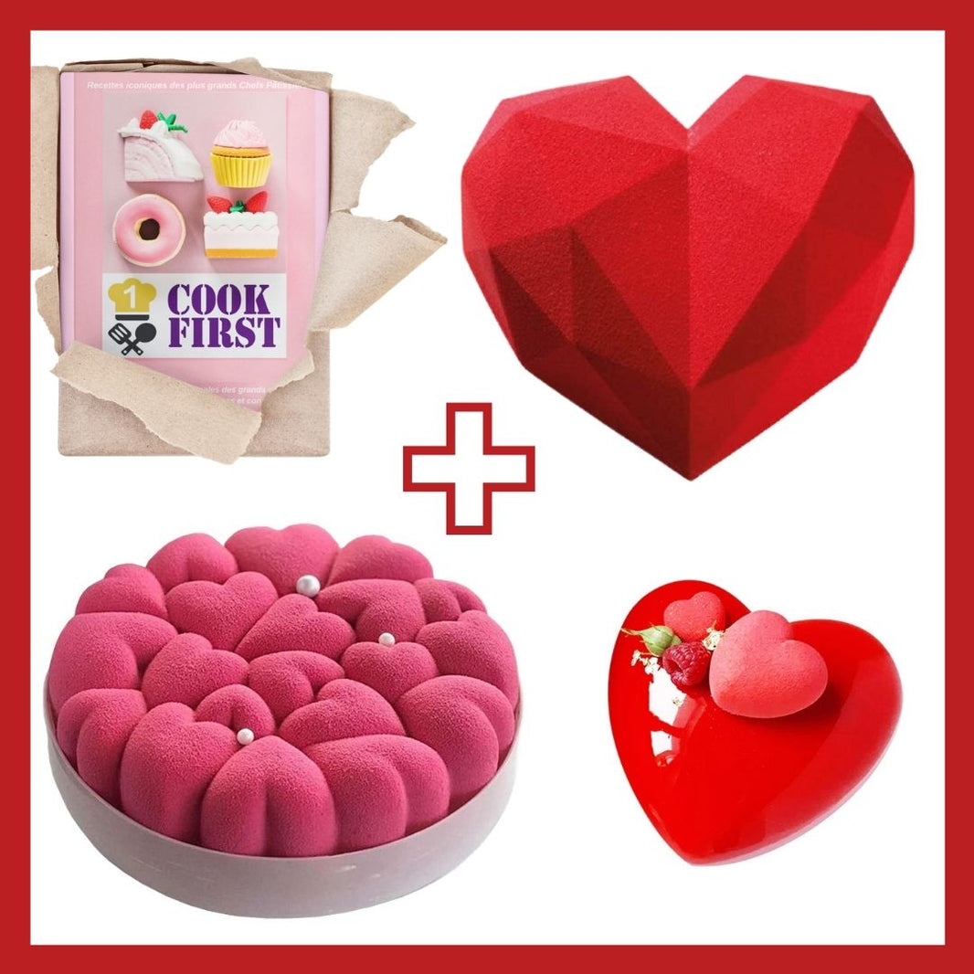 Moule Silicone Coeur multi forme dès 12,99 € | Cake Délice - Pro