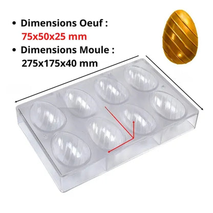 Moule Polycarbonate Oeufs x4