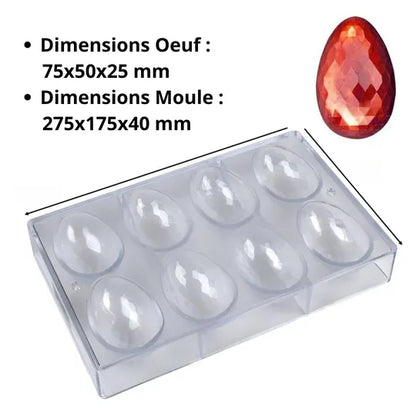 Moule Polycarbonate Oeufs x4