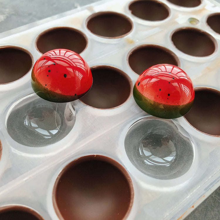 Chocolate Polycarbonate Mold - Footballs