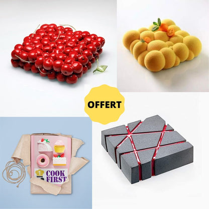 Set of 3 Silicone Molds + Free Recipe Book