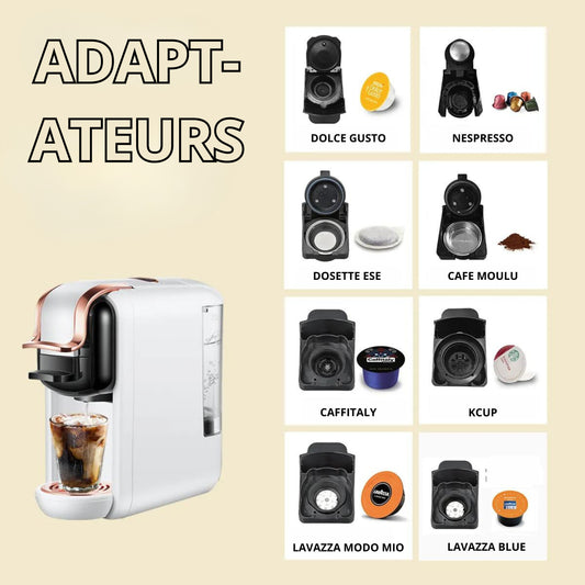 adaptateurs capsules machine cafe