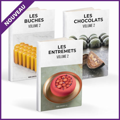 Batch of 3 Entremet/Log/Chocolate Molds + 3 Free Recipe Books