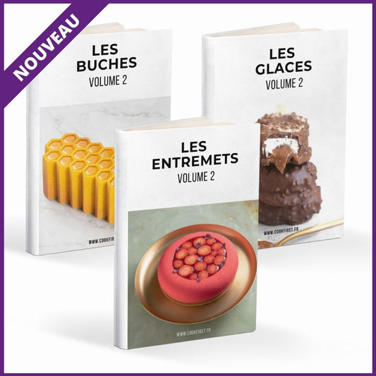 3 Recipe Books of your Choice - Pastry for Mussels (Cédric Grolet, Cyril Lignac, Pierre Hermé...)