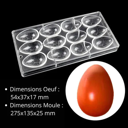 Moule Polycarbonate Oeufs Lisses