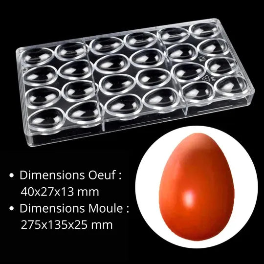 Moule Polycarbonate Oeufs Lisses