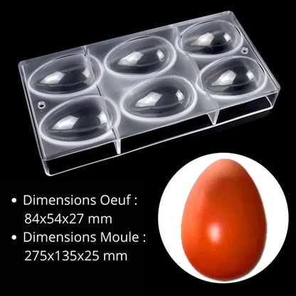 Moule Polycarbonate Oeufs Lisses