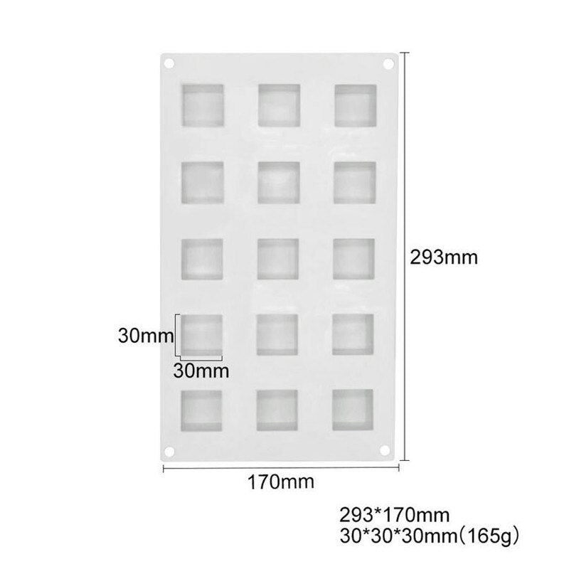 dimensions moule silicone cubes