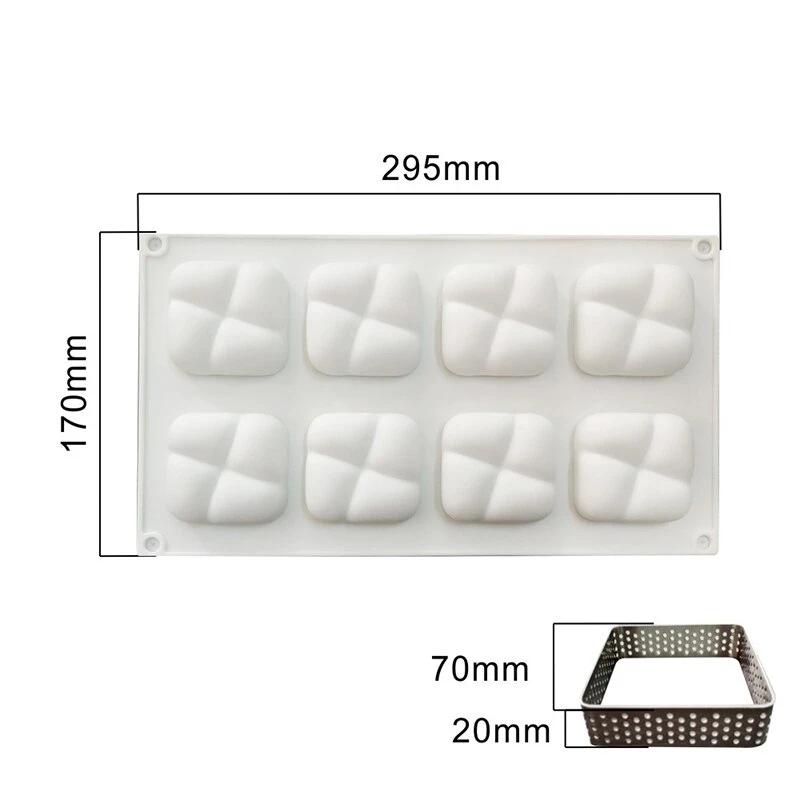 dimensions moule silicone tartelettes carré