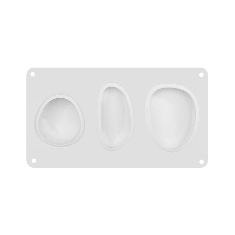 moule silicone blanc galets
