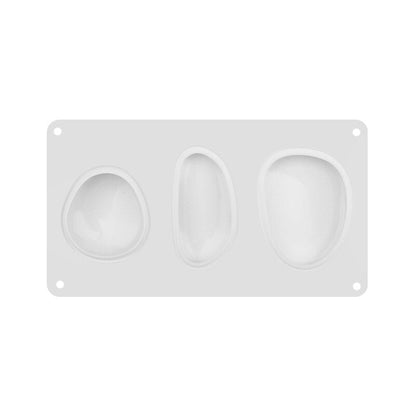 moule silicone blanc galets