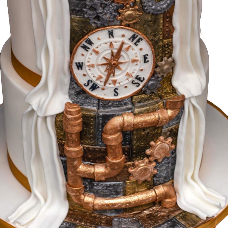 Moule Silicone Cake Steampunk 3D