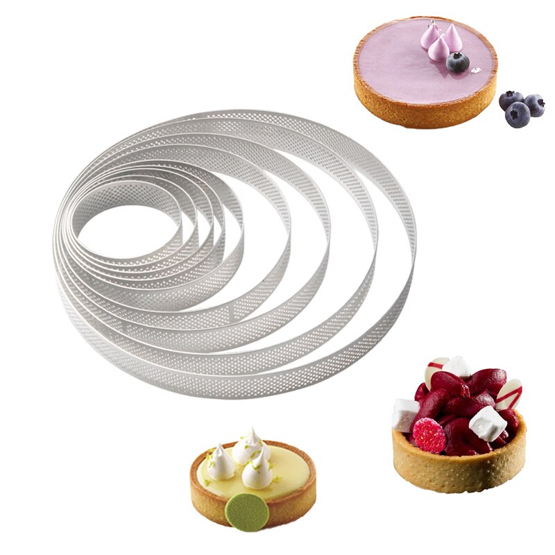 Perforated Stainless Steel Circles - Tart and Tartlet | Pastry and Kitchen