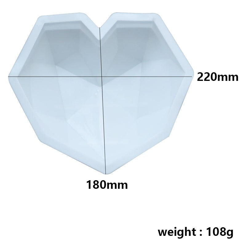 dimensions moule silicone coeur