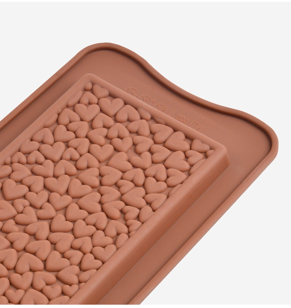 moule silicone chocolat tablette coeur