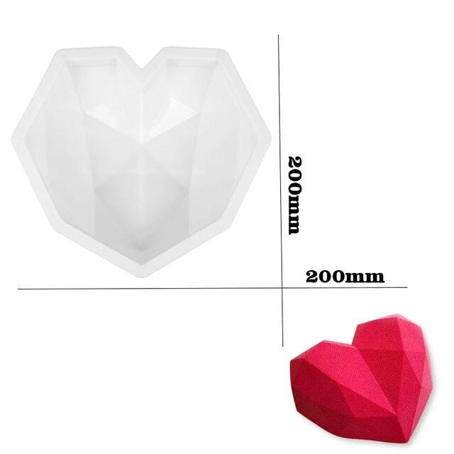 Cushion Heart Silicone Mold | Pastry and Kitchen