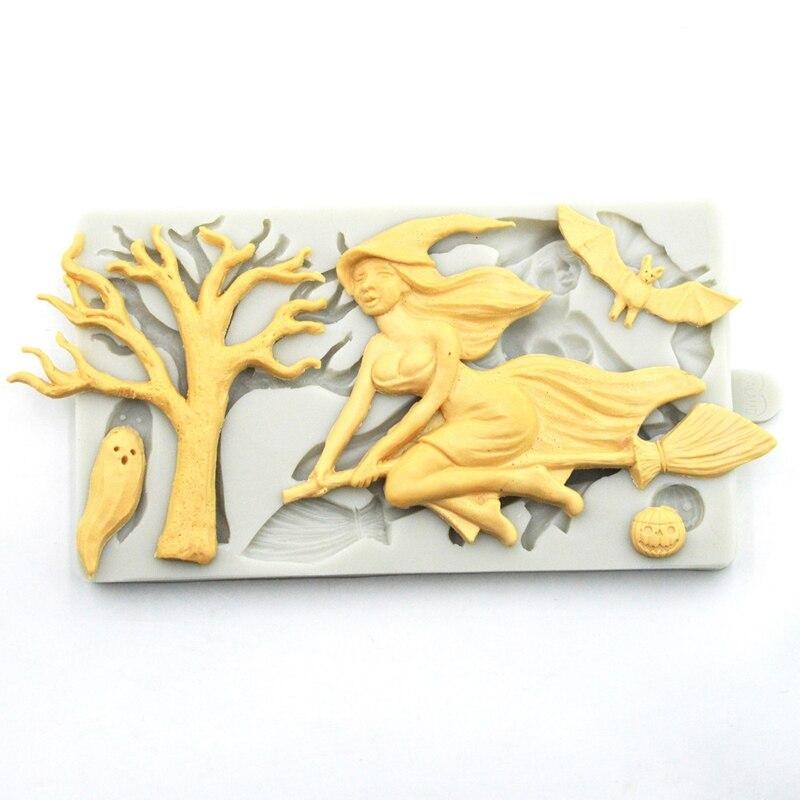 Halloween Silicone Mold - Witch of the Woods