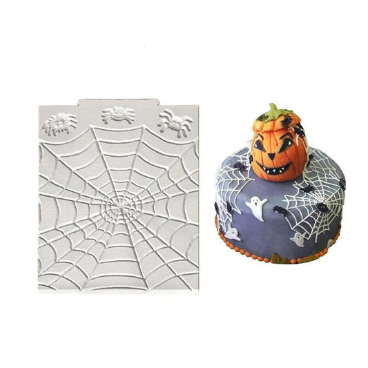 Halloween Silikonform - Spinnennetz