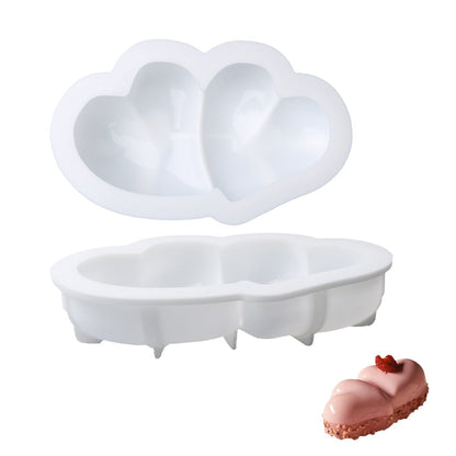 moule silicone double coeur