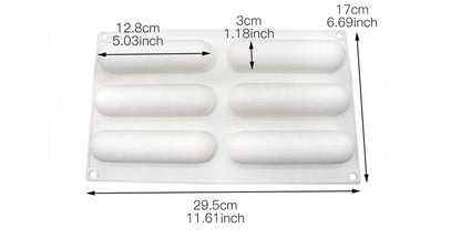 dimensions moule silicone long