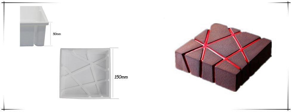 dimensions moule silicone carré