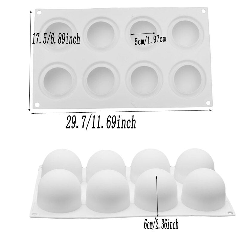 dimensions moule silicone boules